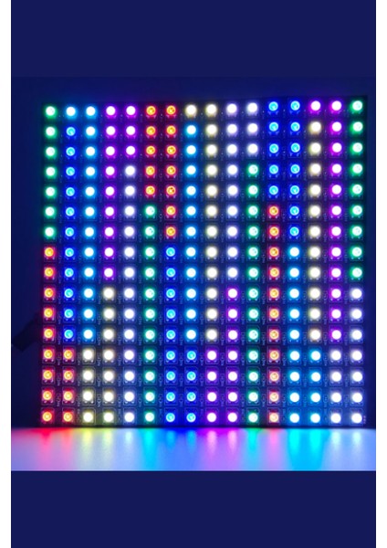 Hazar Led WS2812B Matrix Ekran Rgb LED Ayrı Ayrı Adresli 16X16 Matrix Dijital Esnek Ekran 5 Volt