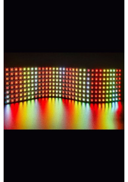 WS2812B Matrix Ekran Rgb LED Ayrı Ayrı Adresli 8X32 Matrix Dijital Esnek Ekran 5 Volt