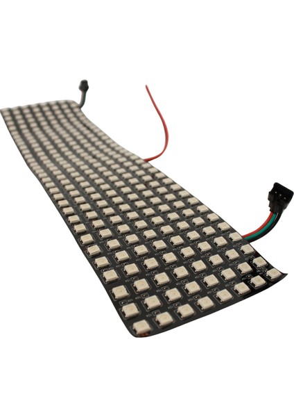 WS2812B Matrix Ekran Rgb LED Ayrı Ayrı Adresli 8X32 Matrix Dijital Esnek Ekran 5 Volt