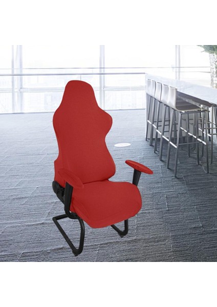 Strengy Sandalyesi Slipcovers Bilgisayar Sandalyesi Için Geçirmez Katı Yıkanabilir Kırmızı (Yurt Dışından)