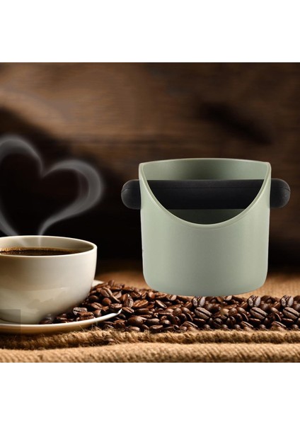 Espresso Anti-Kayma Çöp Kutusu Atık Çöp Kutusu Açık Yeşil (Yurt Dışından)