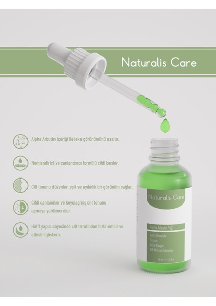 Alpha Arbutin (%2) Leke Karşıtı Cilt Bakım Serumu 30 ml indirimleri