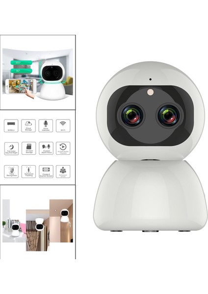 1080P Ip Kamera Wifi Kameralı Çift Lens Pan/yatırma/zoom 10X Optik Zoom (Yurt Dışından)