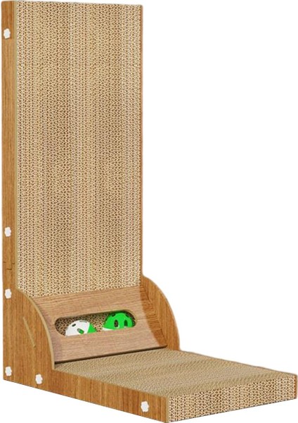 Cat Scratcher Karton Yuva Koruyucu Öğütme Pençeleri Kedi Çizik Ped Çift Top (Yurt Dışından)