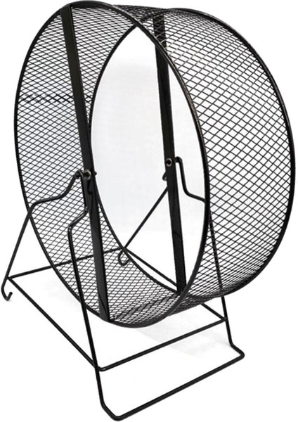 Demir Hamster Egzersiz Tekerlek Oyuncak Guinea Domuz 32X19X36.5CM Için (Yurt Dışından)