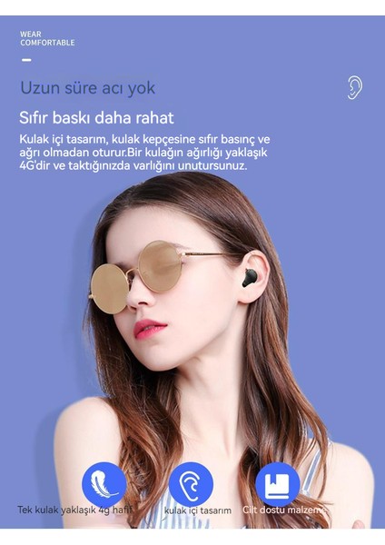 Kablosuz Bluetooth Kulaklıklar Mini Kulaklıklar Bluetooth Kulaklıklar Spor Kulak Içi Kulaklıklar (Yurt Dışından)