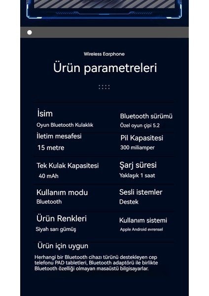Tws Mini Kablosuz Bluetooth Kulaklıklar Kulak Içi Kulaklıklar Havalı Oyun Kulaklıkları (Yurt Dışından)