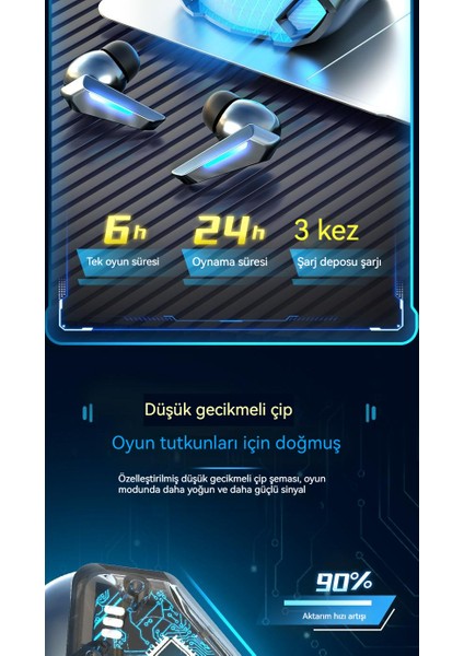 Tws Mini Kablosuz Bluetooth Kulaklıklar Kulak Içi Kulaklıklar Havalı Oyun Kulaklıkları (Yurt Dışından)