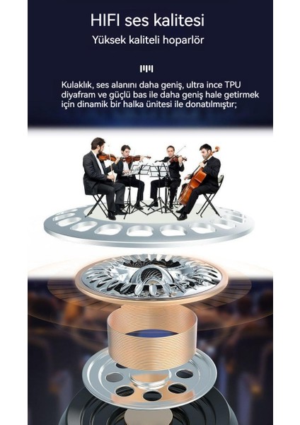 Havalı Kablosuz Bluetooth Gözlük Kulaklık Akıllı Arama Yüksek Değerli Kulak Içi Kulaklıklar (Yurt Dışından)