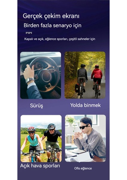 Havalı Kablosuz Bluetooth Gözlük Kulaklık Akıllı Arama Yüksek Değerli Kulak Içi Kulaklıklar (Yurt Dışından)