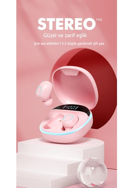 Yüksek Değerli Kablosuz Bluetooth Kulaklık Tws Kulak Içi Kulaklık Akıllı Cnc Dijital Ekranlı Kulaklık (Yurt Dışından)