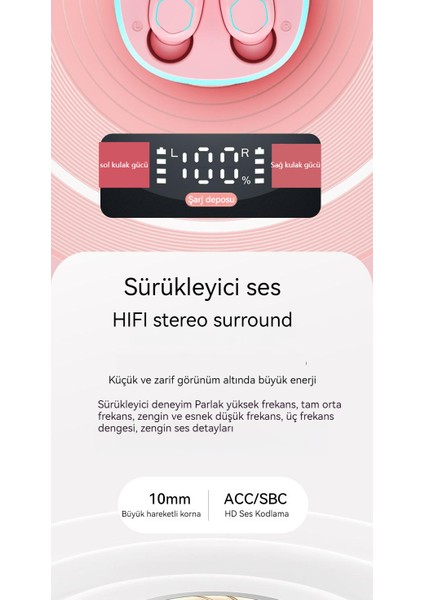 Yüksek Değerli Kablosuz Bluetooth Kulaklık Tws Kulak Içi Kulaklık Akıllı Cnc Dijital Ekranlı Kulaklık (Yurt Dışından)