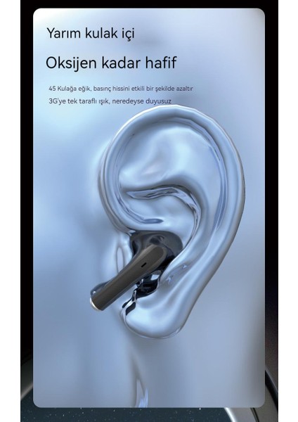Şeffaf Bluetooth Kulaklıklar Su Geçirmez Gürültü Önleyici Kulak Içi Kulaklıklar Kablosuz Bluetooth Kulaklıklar (Yurt Dışından)