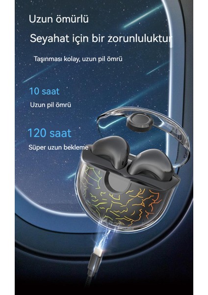Şeffaf Bluetooth Kulaklıklar Su Geçirmez Gürültü Önleyici Kulak Içi Kulaklıklar Kablosuz Bluetooth Kulaklıklar (Yurt Dışından)