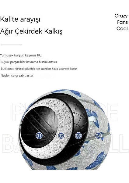 7 Numaralı Erkek Özel Amaçlı Basketbol Topu Yetişkin Rekabeti Için Yumuşak Deri Nem Emici Kaymaz Basketbol (Yurt Dışından) indirimleri
