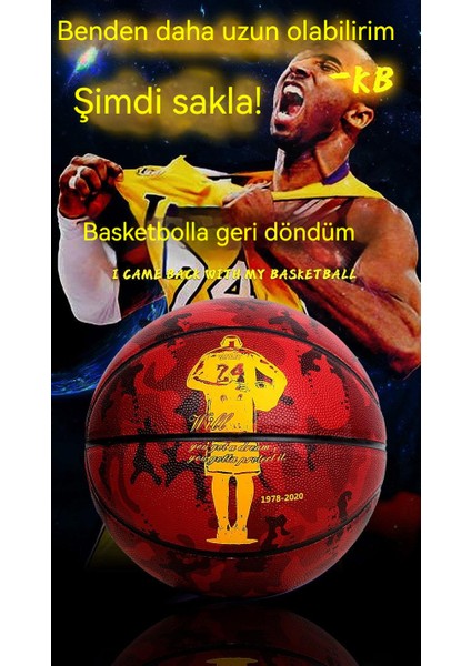 Basketbol Topu Kobe Bryant Black Mamba Sınırlı Sayıda Hatıra Modeli No. 6 Ilk ve Orta Okul Oyunu Basketbolu Iç ve Dış Mekan Basketbolu (Yurt Dışından) modelleri
