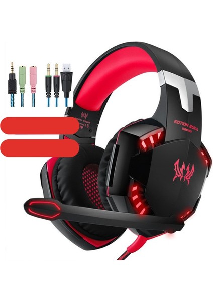 Cool Gaming Headset Kulaklıklar Bilgisayar Oyun Kulaklıkları Kulak Içi Kulaklıklar (Yurt Dışından)