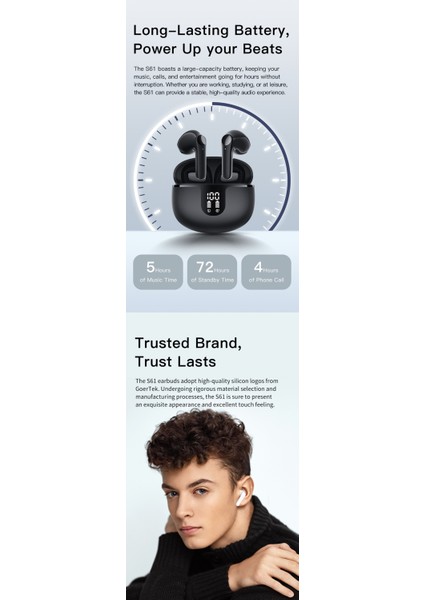 Kablosuz Bluetooth Kulaklık Mini Kulaklık Bluetooth Kulaklık Spor Kulak Içi Kulaklık Su Geçirmez (Yurt Dışından)