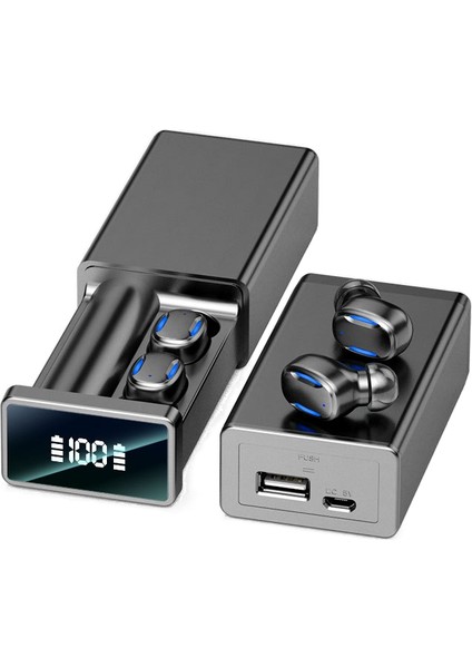 Tws Dijital Ekran Kablosuz Bluetooth Kulaklıklar Havalı Kulak Içi Kulaklıklar (Yurt Dışından)