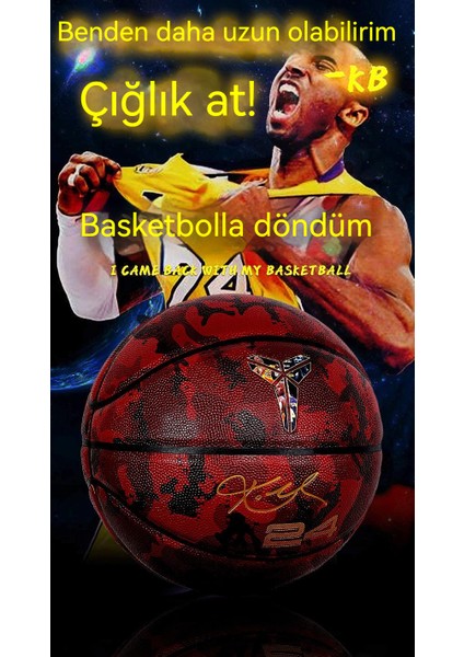 Basketbol Topu Kobe Bryant Black Mamba Sınırlı Sayıda Hatıra Modeli No. 5 Çocuk Oyunu Basketbol Iç ve Dış Mekan Basketbolu (Yurt Dışından)