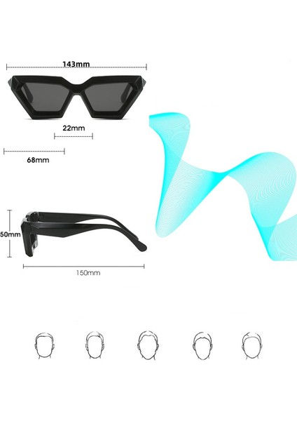 Moda Trendi Kedi Gözü Unisex Güneş Gözlüğü (Yurt Dışından) indirimleri