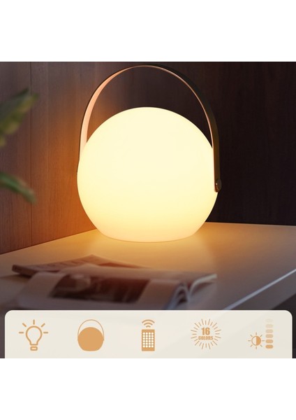 Yüksek Değerli Dış Mekan LED Taşınabilir Masa Lambası USB Atmosfer Işığı (Yurt Dışından)