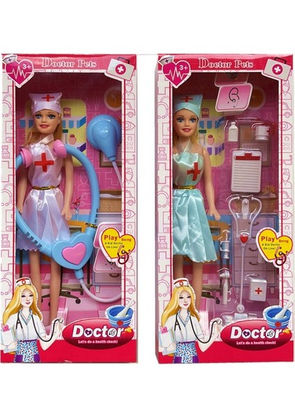 Hemşire Barbie Giydirme Oyun Evi Oyuncakları (Yurt Dışından) modelleri
