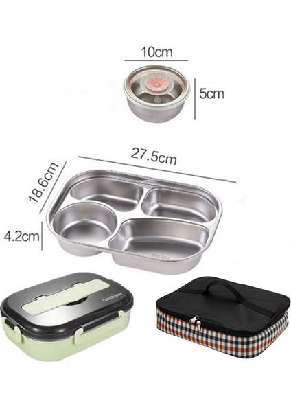 1.5l Paslanmaz Çelik Gurme Modern Öğle Yemeği Kutusu Bento Öğle Yemeği Kutusu (Yurt Dışından)