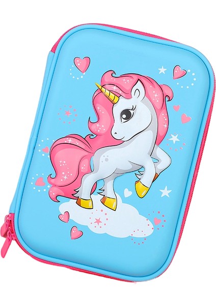 3D Unicorn Kalem Kutusu Çok Fonksiyonlu Yazı Aracı Saklama Kutusu (Yurt Dışından)