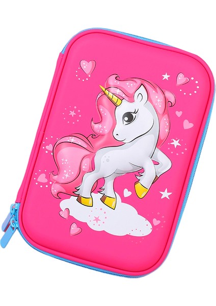 3D Unicorn Kalem Kutusu Çok Fonksiyonlu Yazı Aracı Saklama Kutusu (Yurt Dışından)