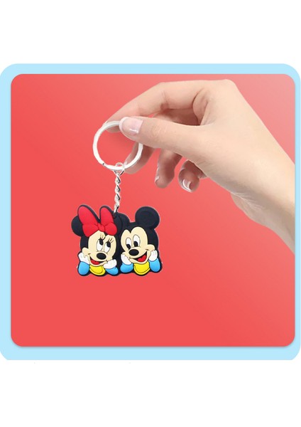 Mickey ve Minnie Çift Anahtarlık Çanta Kolye (Yurt Dışından)