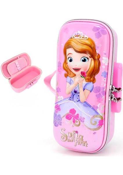 3D Disney Code Lock Kalem Kutusu Kalem Kutusu Yazma Saklama Kutusu (Yurt Dışından)