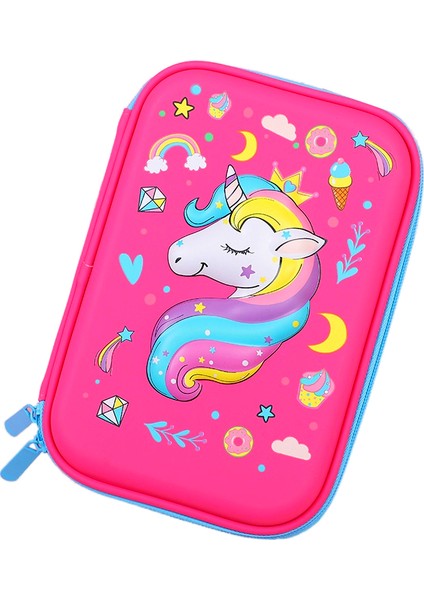 3D Unicorn Kalem Kutusu Çok Fonksiyonlu Yazı Aracı Saklama Kutusu (Yurt Dışından)