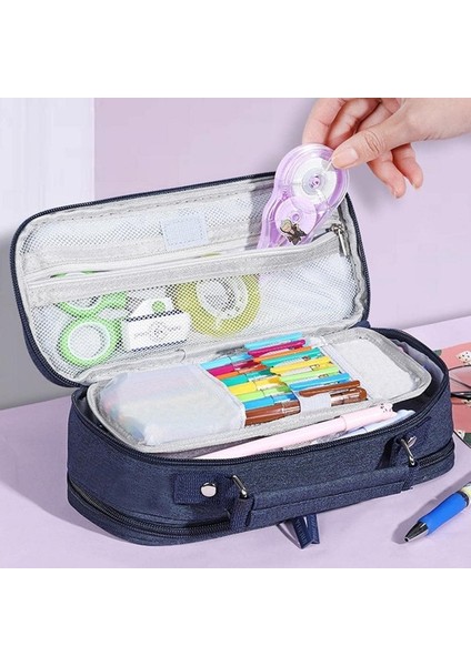 Büyük Kapasiteli Erkek Kalem Kutusu Çok Fonksiyonlu Yazma Aracı Saklama Kutusu (Yurt Dışından) fiyatları