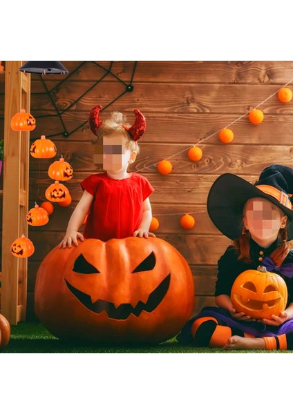 Cadılar Bayramı LED Kabak Dize Işıkları Su Geçirmez Dekorasyon Mutlu Insanlar Partisi (Yurt Dışından) indirimleri