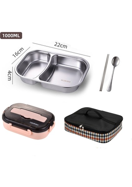 1l Paslanmaz Çelik Gurme Modern Öğle Yemeği Kutusu Bento Öğle Yemeği Kutusu (Yurt Dışından)