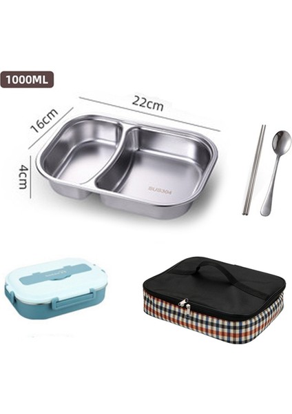 1l Paslanmaz Çelik Gurme Modern Öğle Yemeği Kutusu Bento Öğle Yemeği Kutusu (Yurt Dışından)