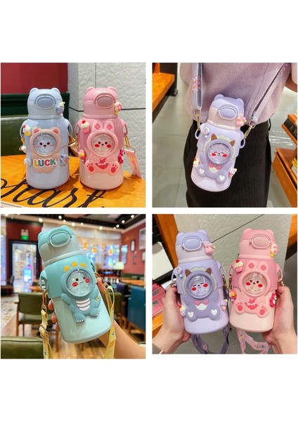 Komik ve Sevimli Paslanmaz Çelik Çocuk Vakumlu Bardak (Yurt Dışından) modelleri