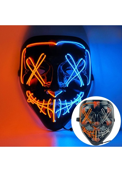 Cadılar Bayramı Partisi Glow Eğlenceli Maske Mutlu Insanlar Partisi (Yurt Dışından) modelleri