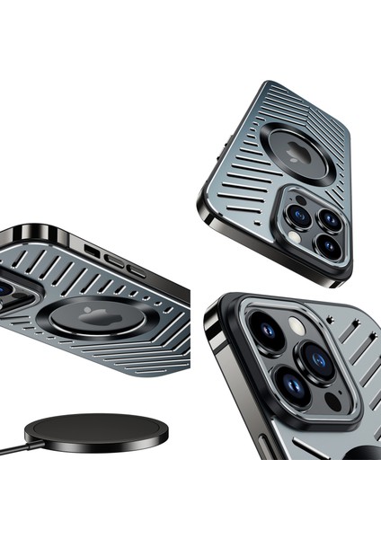 Manyetik Metal iPhone 13 Isı Dağılımı Düşme Önleyici Cep Telefonu Kılıfı (Yurt Dışından) indirimleri