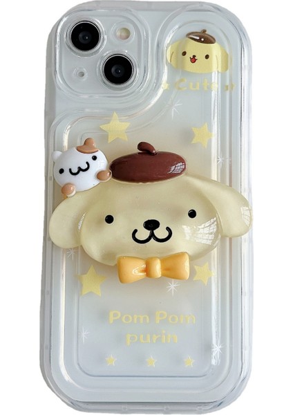 Üç Boyutlu Karikatür IPHONE12PROMAX Kamera Koruyucu Telefon Kılıfı (Yurt Dışından)