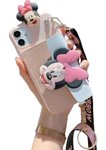 Klip Tutuculu Mickey ve Minnie IPHONE13PRO Cep Telefonu Kılıfı (Yurt Dışından)