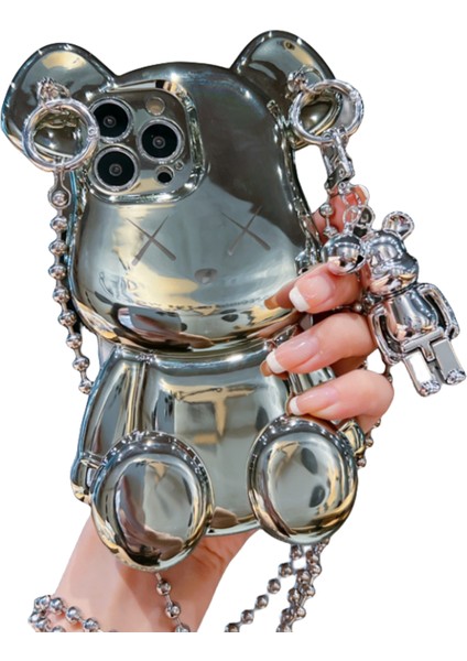 Üç Boyutlu Şiddetli Ayı Çapraz Ip IPHONE13PROMAX Cep Telefonu Kılıfı (Yurt Dışından)