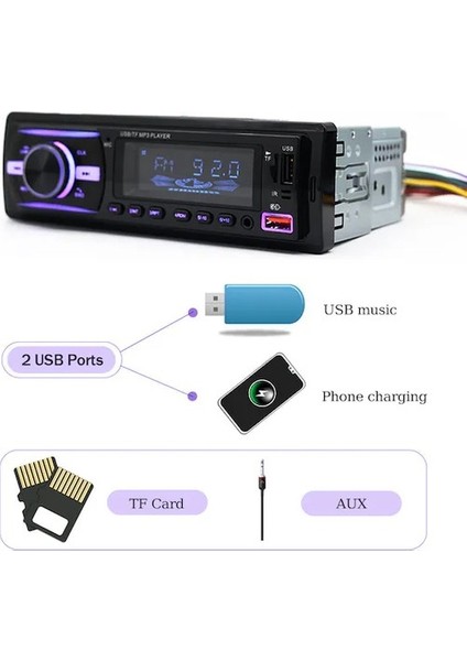 Au-36 Hızlı Şarjlı 2usb Oto Teyp Bluetooth Sd Aux 2 Yıl Garantili fiyatları