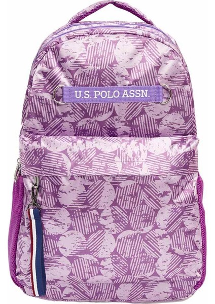 U.S. Polo Assn. Us Polo Assn Mor Desenli Sırt Çantası PLÇAN23158