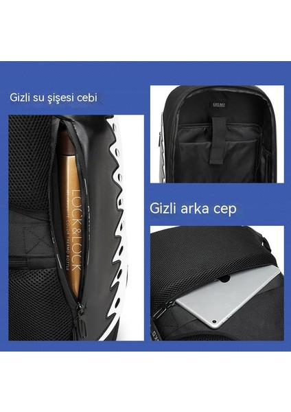 Iş Su Geçirmez Açık Eğlence Sırt Çantası USB (Yurt Dışından)