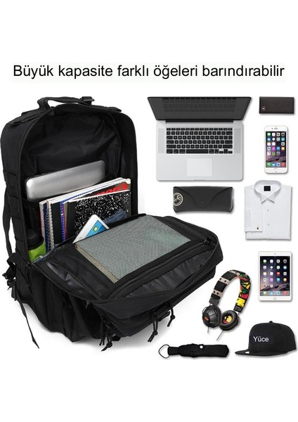 Yürüyüş Doğa Sporları Dağcılık Su Geçirmez Taktik Sırt Çantası (Yurt Dışından)