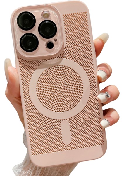 Manyetik iPhone 14 Pro-Max Kamera Koruyucu Isı Dağılımı Telefon Kılıfı (Yurt Dışından)