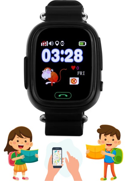 Q90 Move Time Family Kids Watch GPS + Wi-Fi Akıllı Çocuk Takip Saati