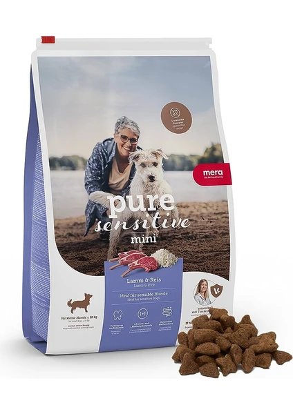 Pure Sensitive Mini Irk Kuzulu ve Pirinçli Yetişkin Köpek Kuru Mama 4 kg